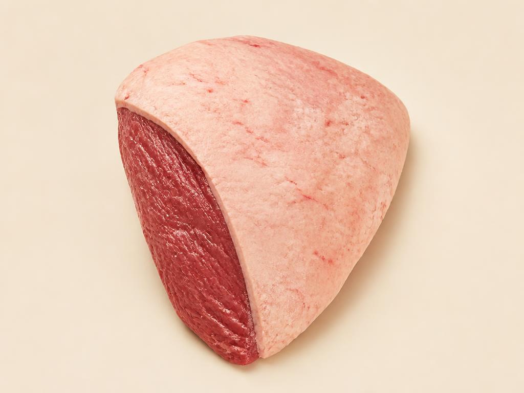 Picanha steak, raw, seen from above